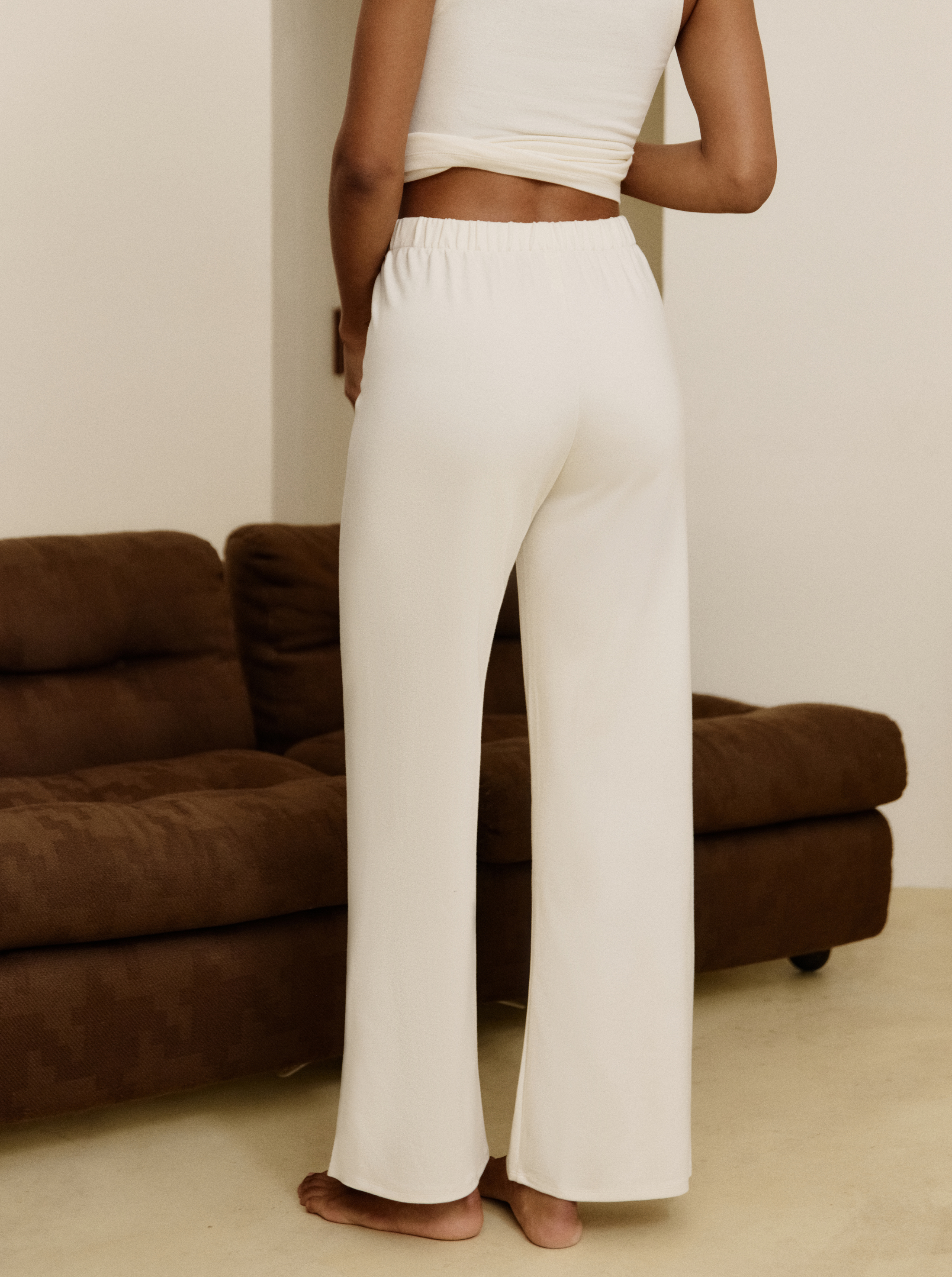 Pantalon Easy Off White