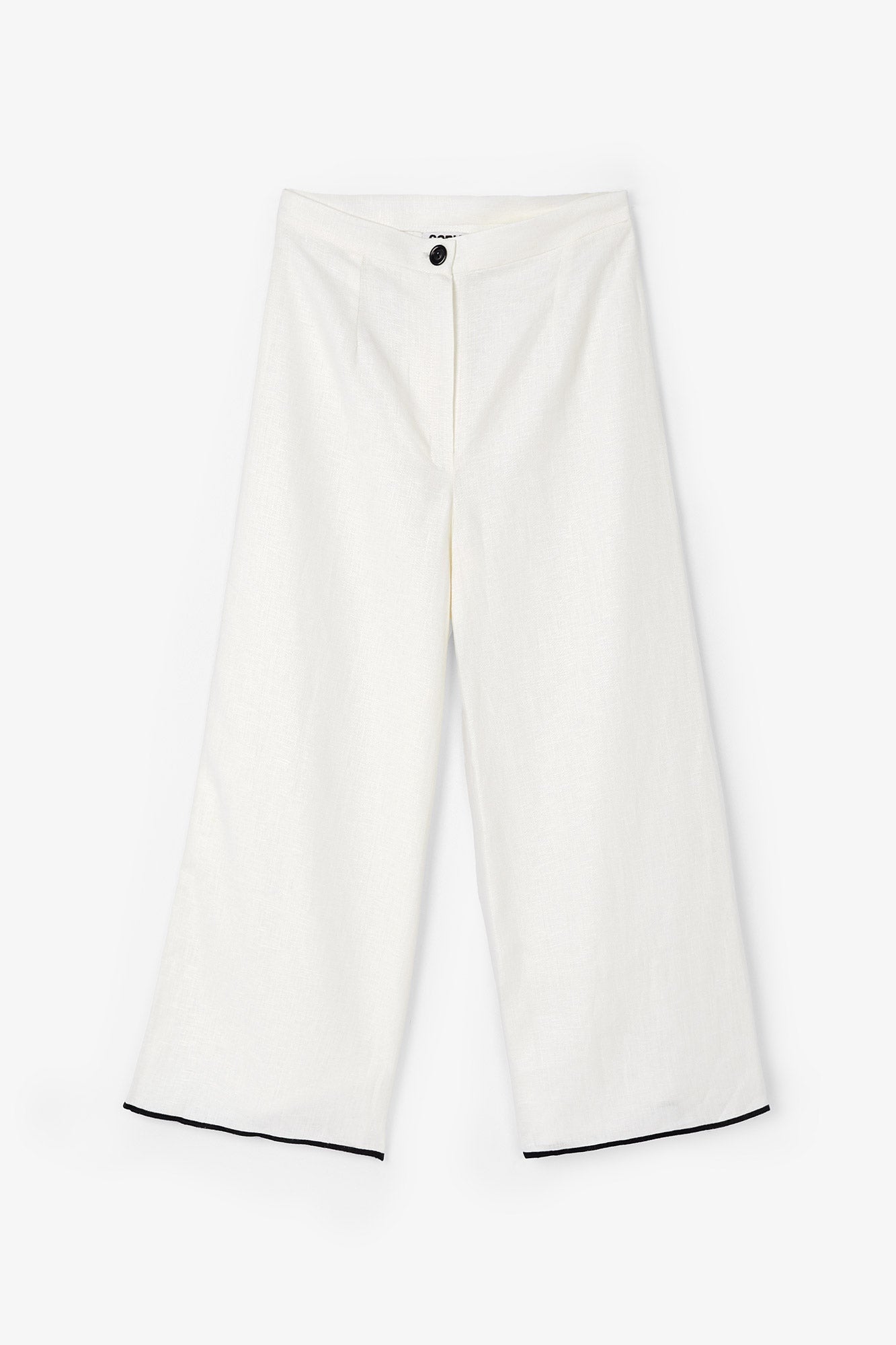 Pantalon Feston Fil Blanc