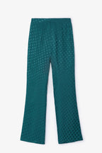 Pantalon Sixties Crop Jacquard Pois Canard