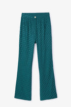 Pantalon Sixties Crop Jacquard Pois Canard