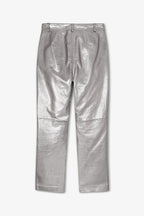 Pantalon Pete Cuir Argenté