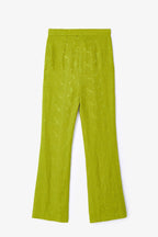 Pantalon Sixties Crop Jacquard Rustique Pistache