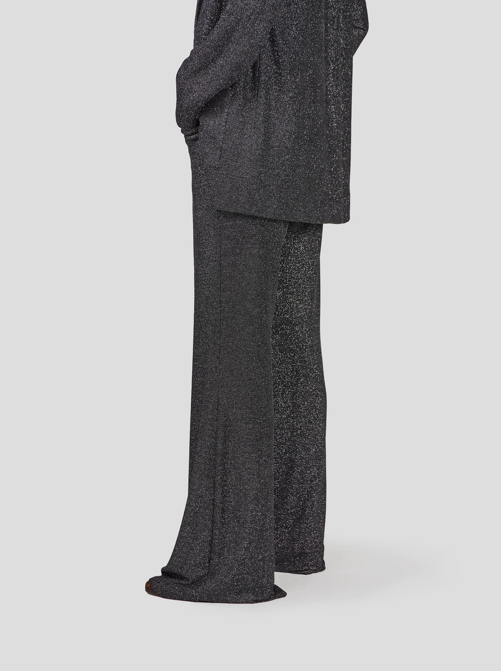 Pantalon Robin En Tricot Argenté Constellation