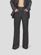 Pantalon Robin En Tricot Argenté Constellation