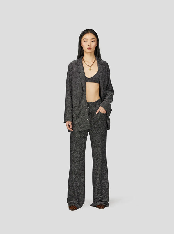 Pantalon Robin En Tricot Argenté Constellation