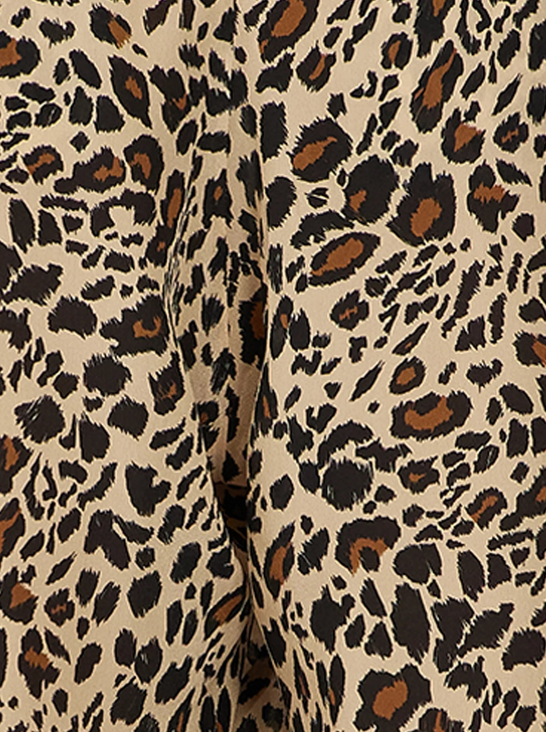 Pantalon Sakis À Imprimé Léopard Soyeux