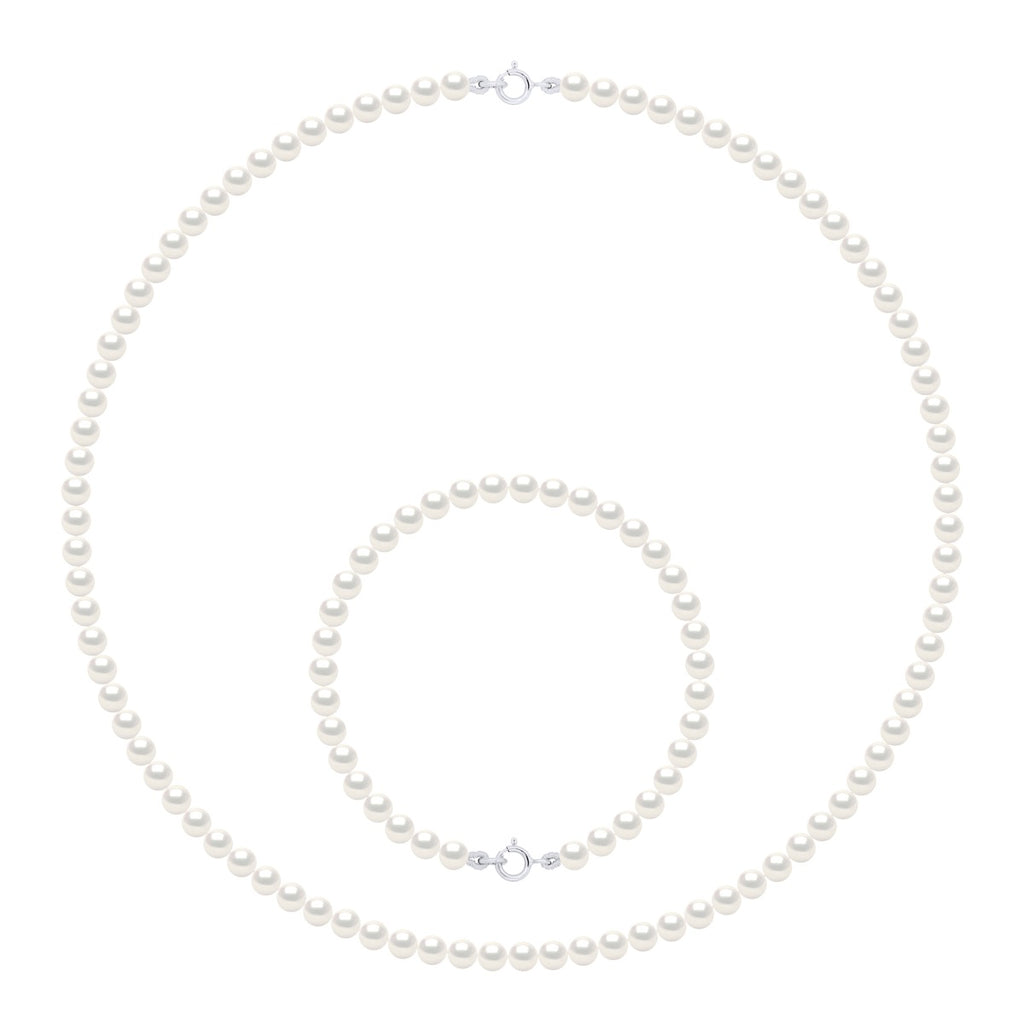 Parure Colliers Et Bracelets - Tailles De 4 À 6 Mm - Anneau Ressort - Or 750 - Vincennes