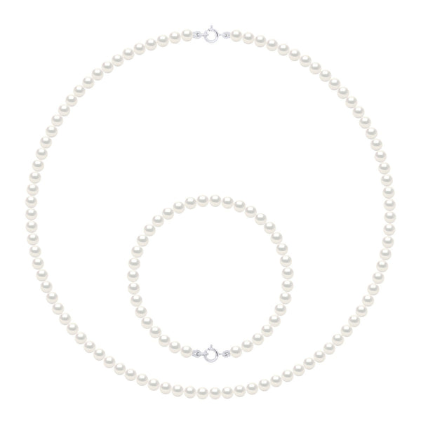 Parure Colliers Et Bracelets - Tailles De 4 À 6 Mm - Anneau Ressort - Or 750 - Vincennes