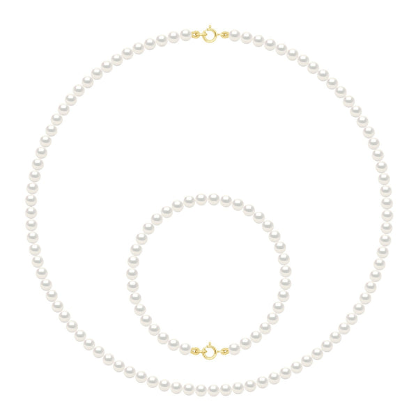 Parure Colliers Et Bracelets - Tailles De 4 À 6 Mm - Anneau Ressort - Or 750 - Vincennes
