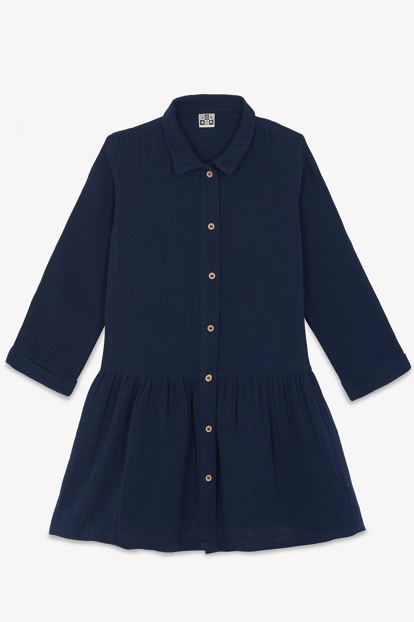 Robe - Rafia Bleue En Double