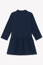 Robe - Rafia Bleue En Double