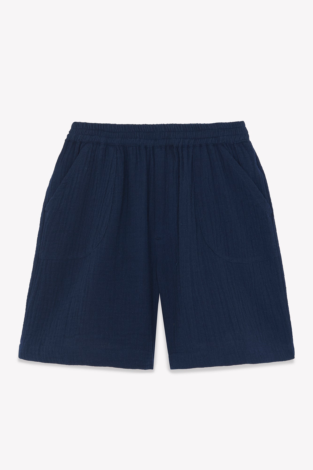 Short - Rambo Bleu En Double Bio Certifié Gots