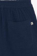 Short - Rambo Bleu En Double Bio Certifié Gots