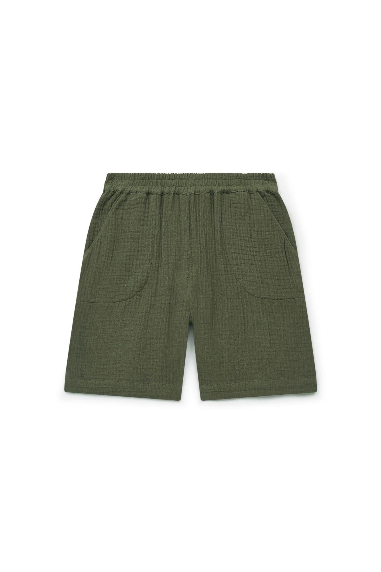 Short - Rambo Vert En Double Bio Certifié Gots