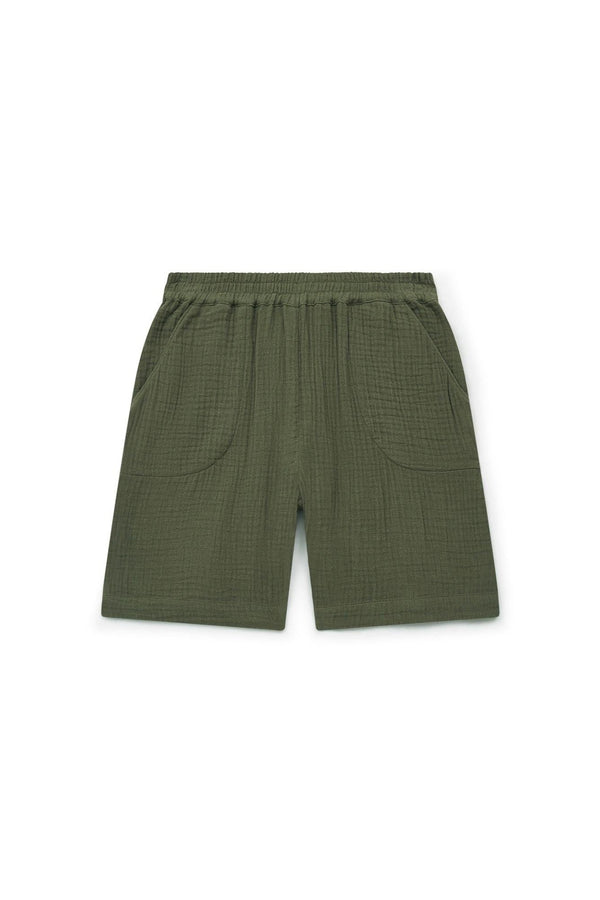 Short - Rambo Vert En Double Bio Certifié Gots