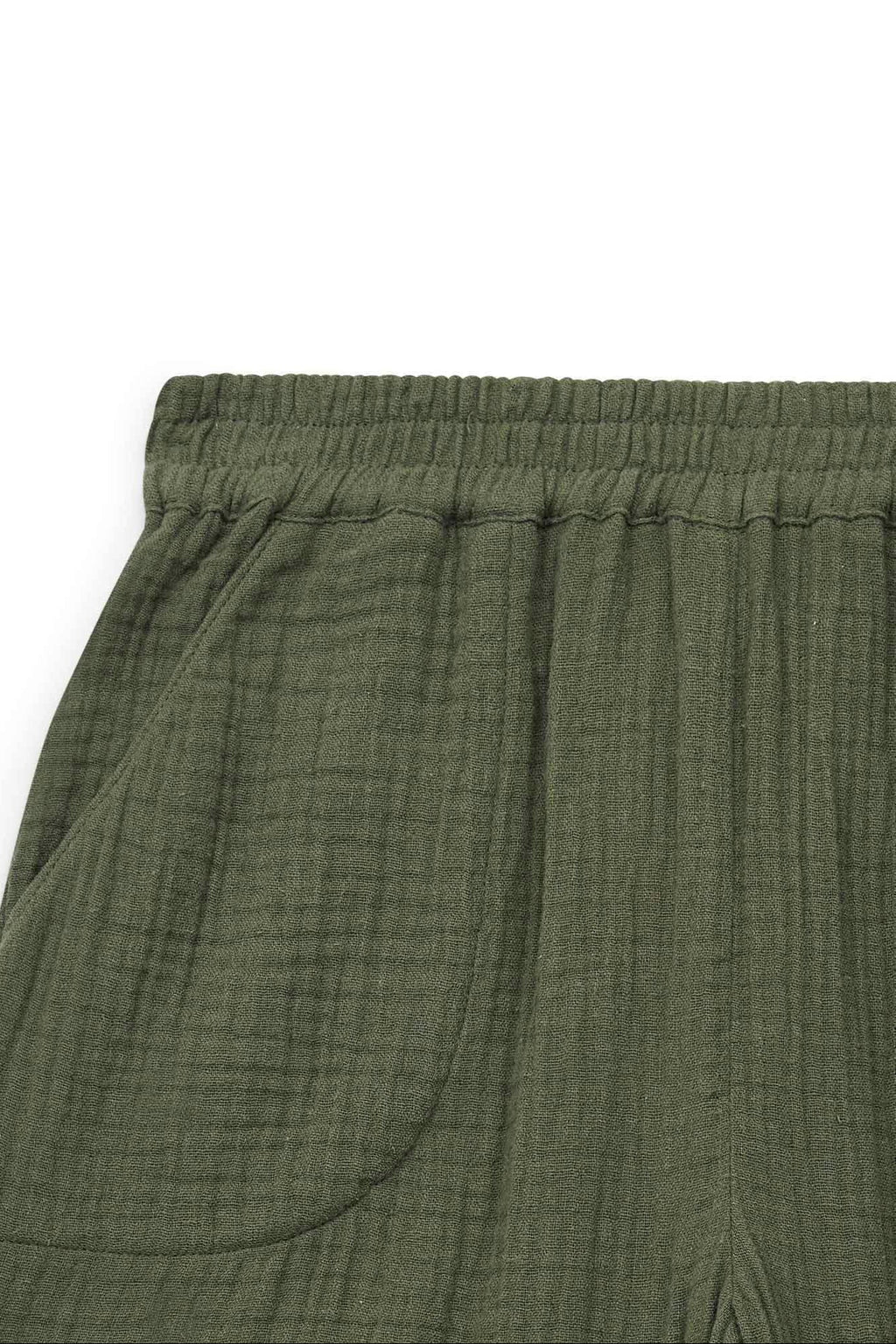 Short - Rambo Vert En Double Bio Certifié Gots