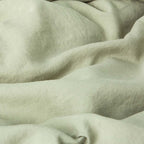Drap Housse En Lin Lavé 190G/M² - Vert Sauge