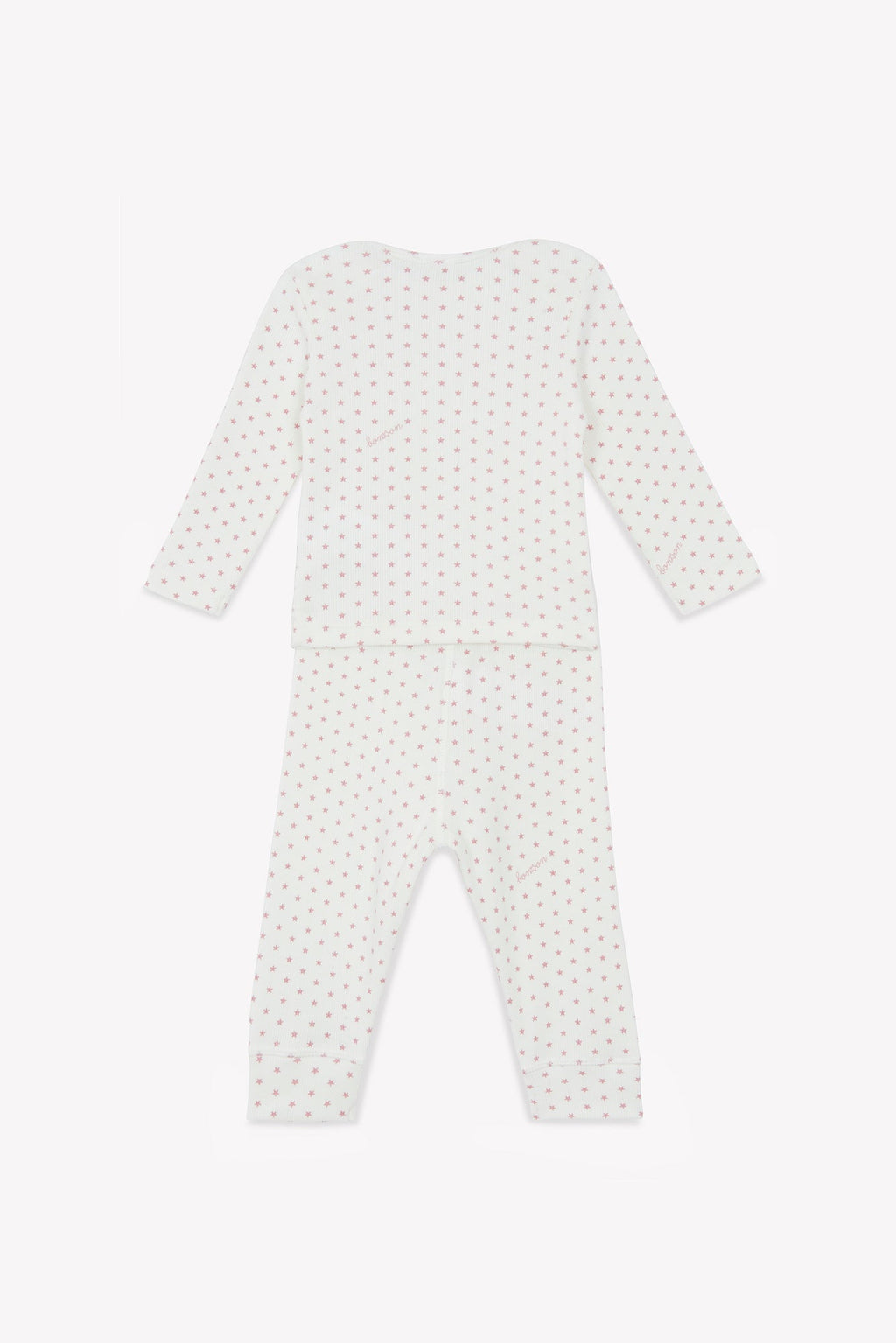 Ensemble - Pyjama 2 Pièces Rose Bébé Imprimé Étoiles