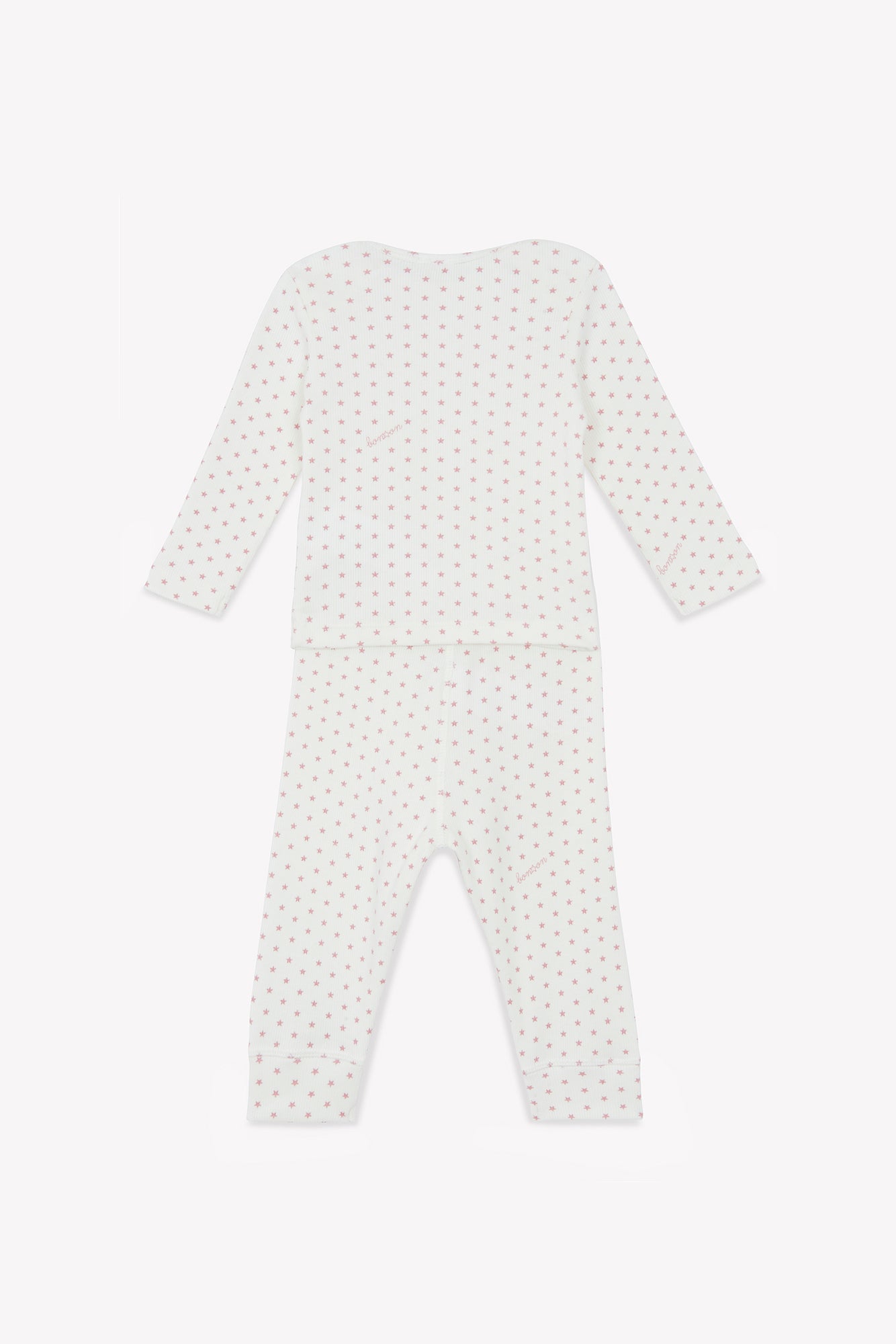 Ensemble - Pyjama 2 Pièces Rose Bébé Imprimé Étoiles