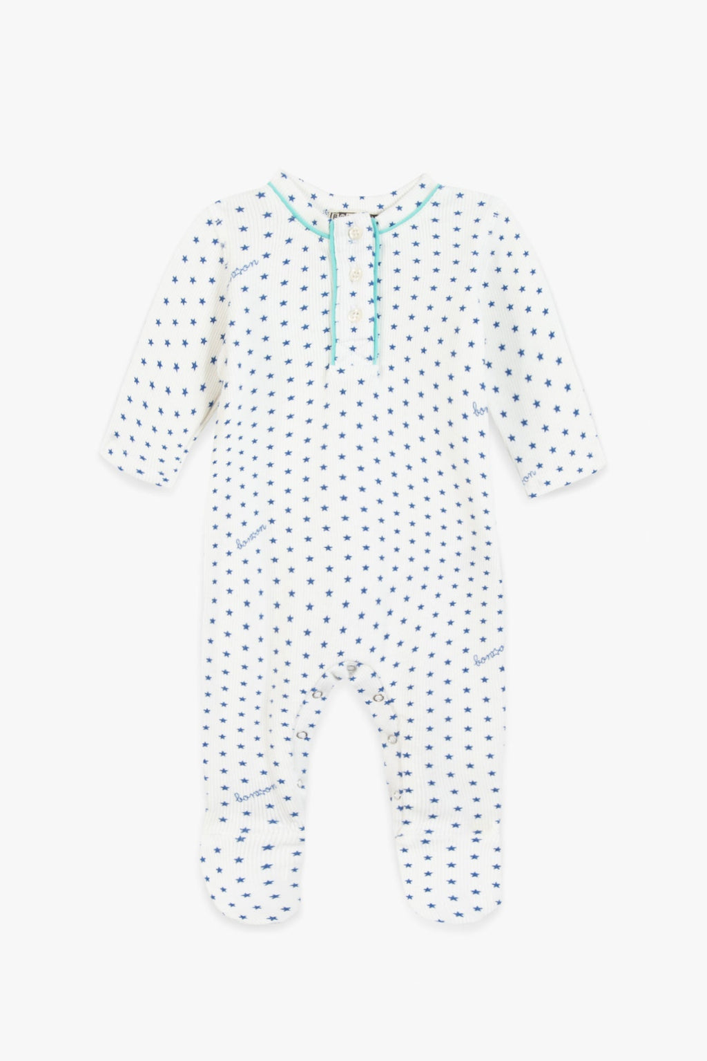 Pyjama - Bleu Bébé Imprimé Étoiles