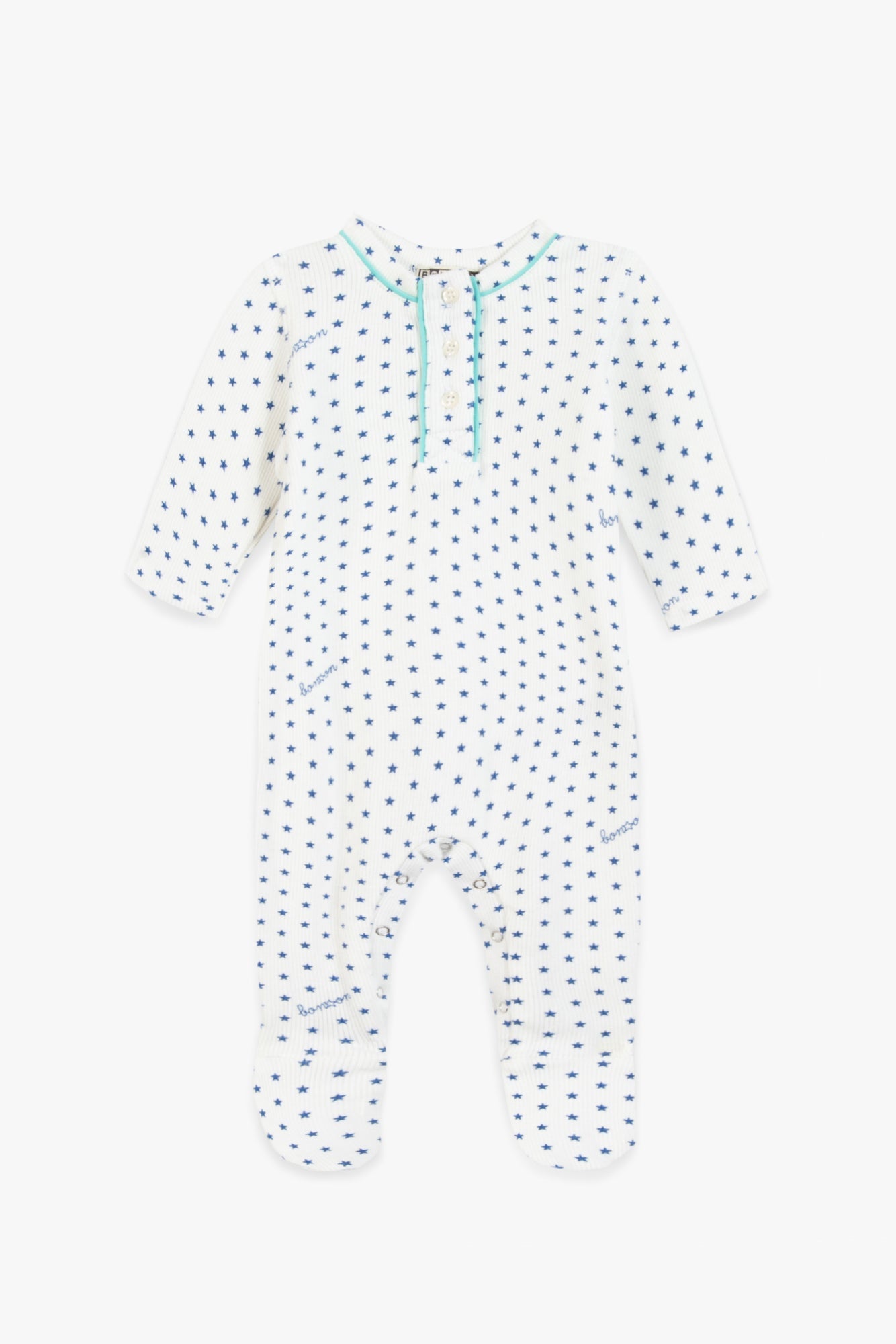 Pyjama - Bleu Bébé Imprimé Étoiles