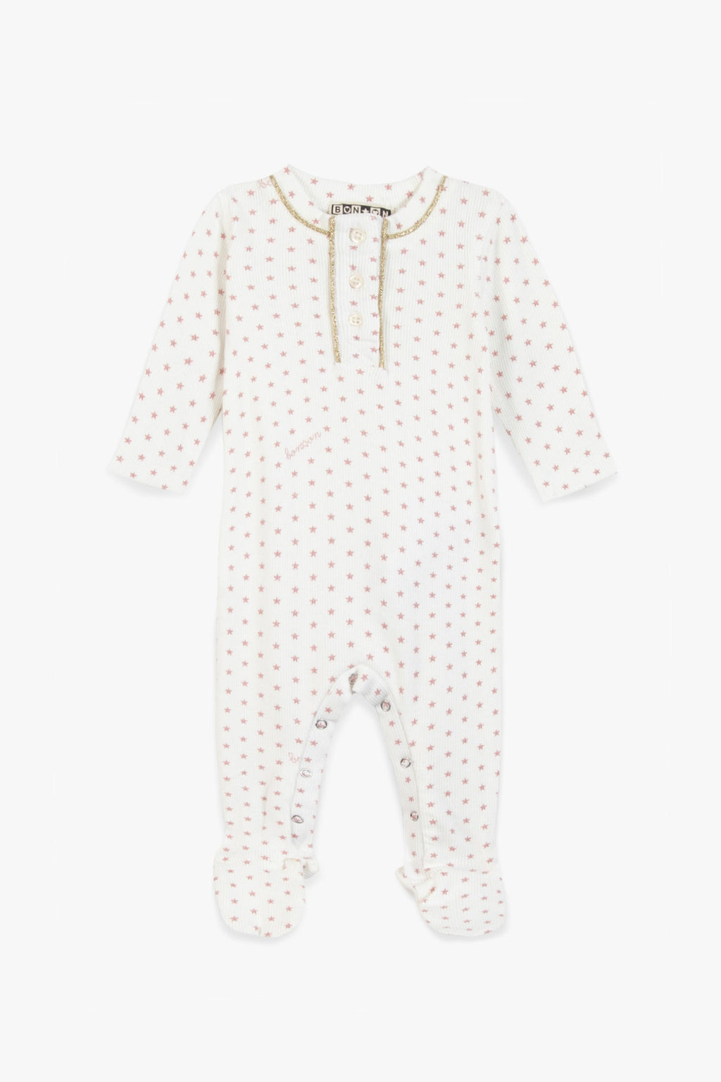 Pyjama - Rose Bébé Imprimé Étoiles