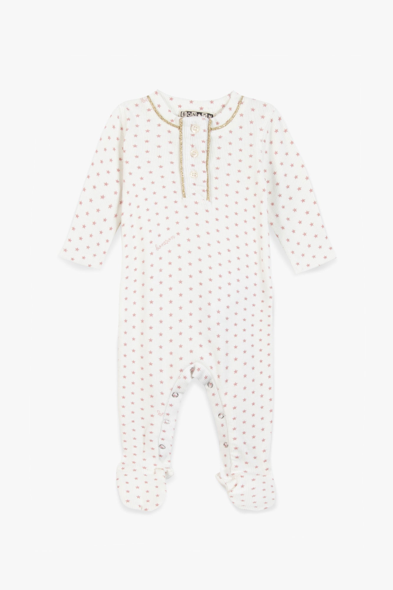 Pyjama - Rose Bébé Imprimé Étoiles