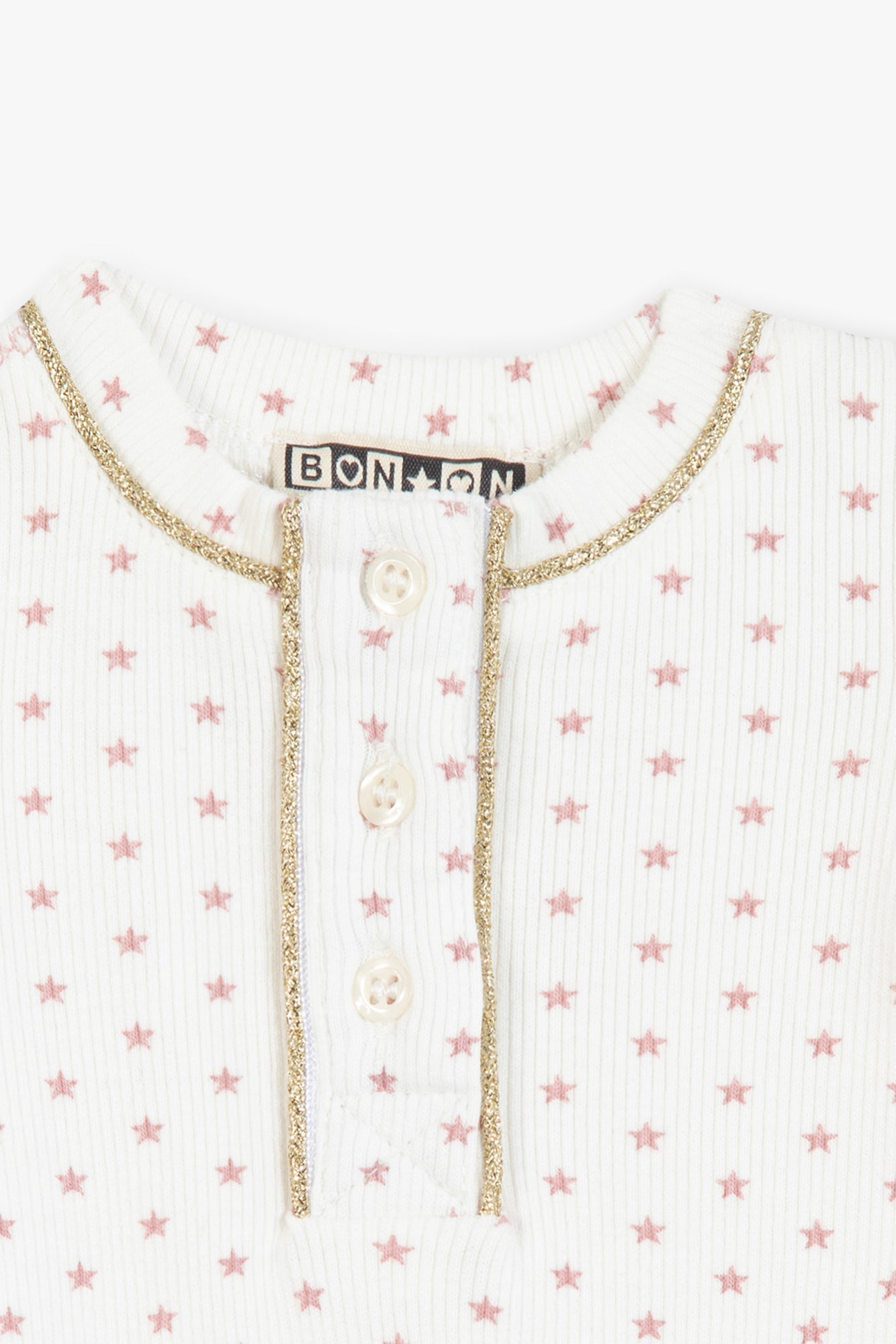 Pyjama - Rose Bébé Imprimé Étoiles