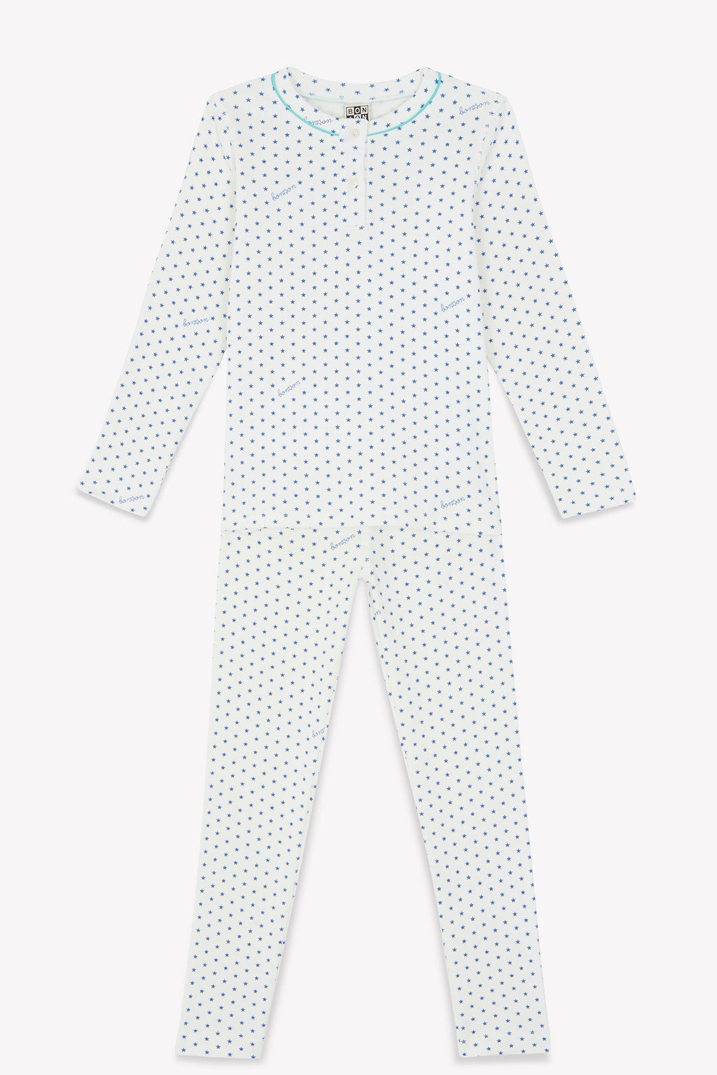 Ensemble - Pyjama Bleu Imprimé Étoiles