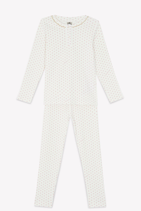 Ensemble - Pyjama Rose Imprimé Étoiles
