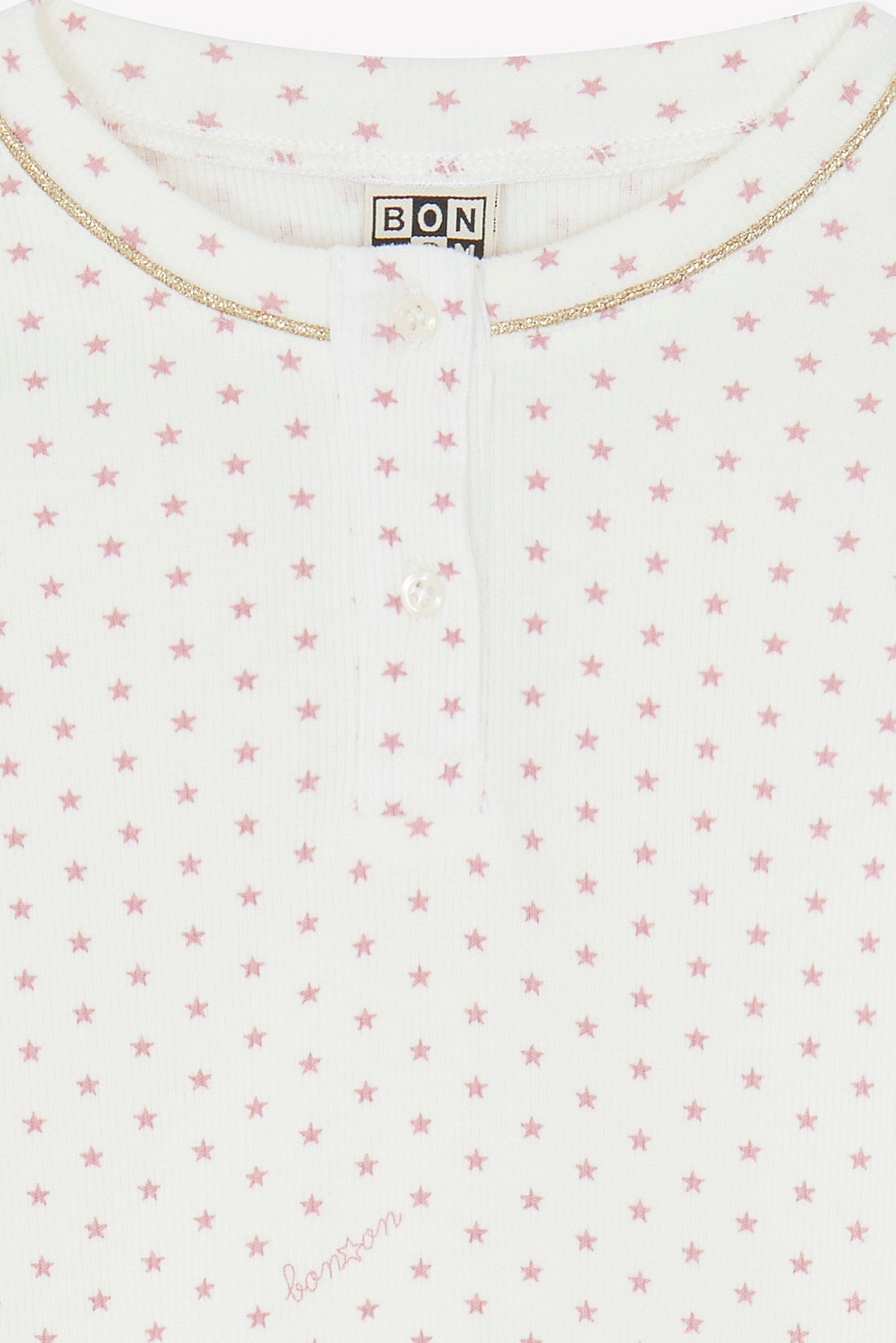 Ensemble - Pyjama Rose Imprimé Étoiles