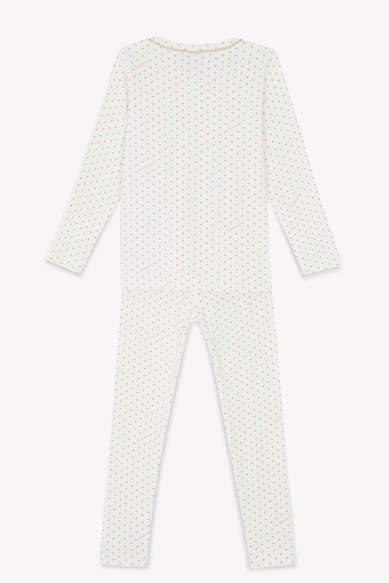 Ensemble - Pyjama Rose Imprimé Étoiles