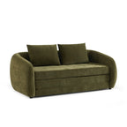 Paz - Canapé Droit 2 Places - Tissu Chenille Vert