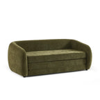 Paz - Canapé Droit 2 Places - Tissu Chenille Vert