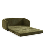 Paz - Canapé Droit 2 Places - Tissu Chenille Vert