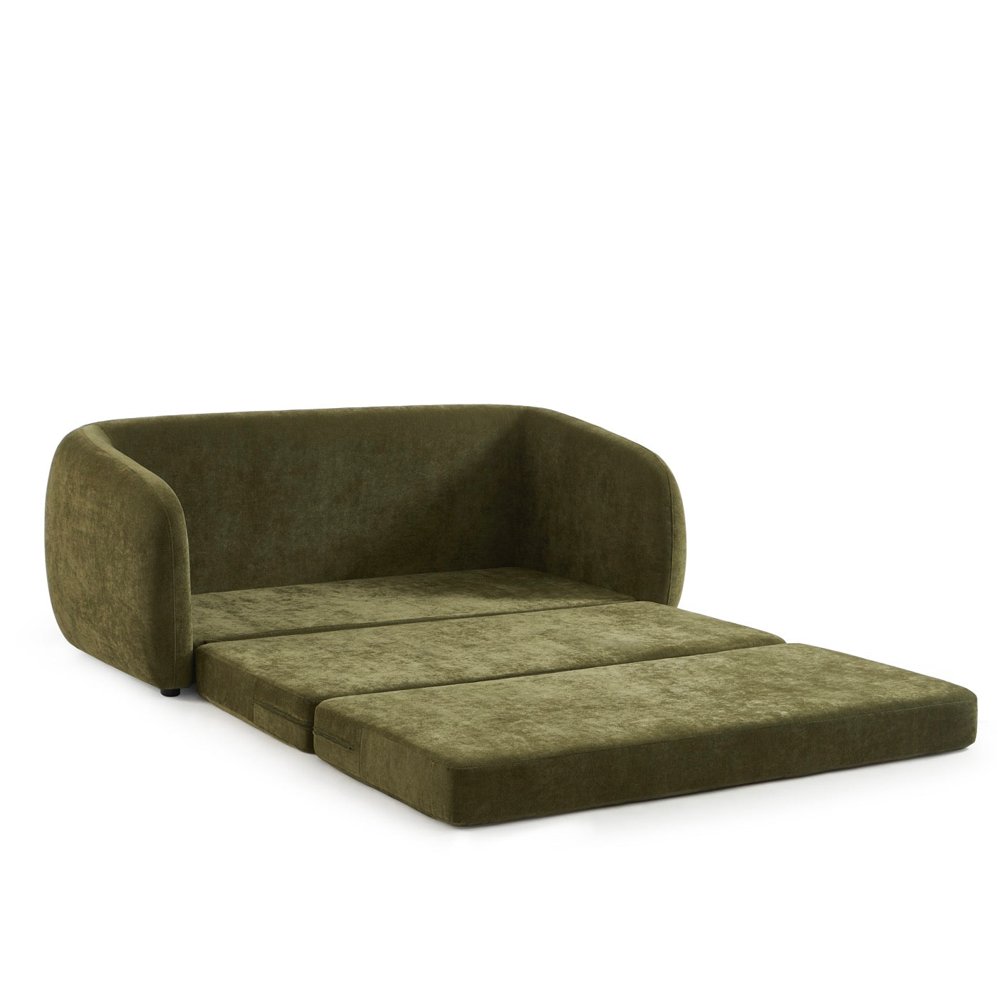Paz - Canapé Droit 2 Places - Tissu Chenille Vert