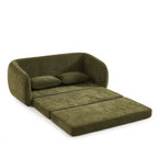 Paz - Canapé Droit 2 Places - Tissu Chenille Vert