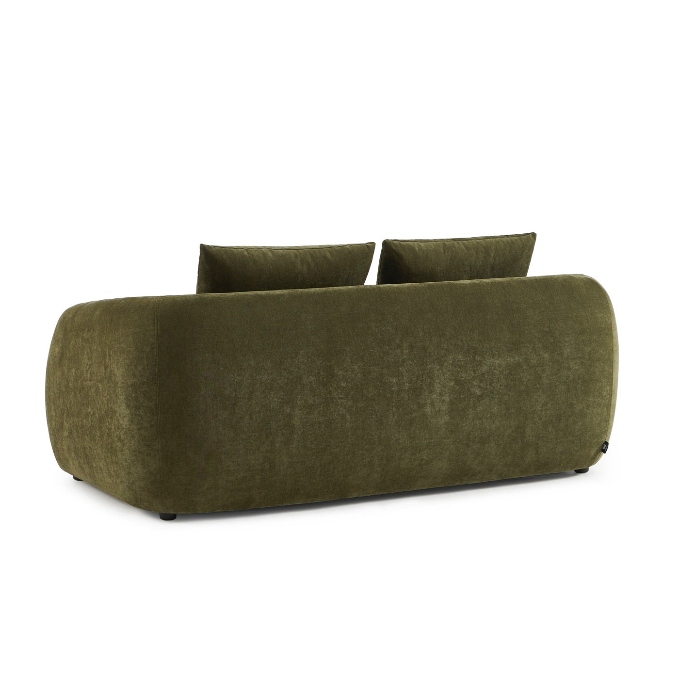 Paz - Canapé Droit 2 Places - Tissu Chenille Vert