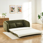 Paz - Canapé Droit 2 Places - Tissu Chenille Vert