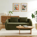 Paz - Canapé Droit 2 Places - Tissu Chenille Vert