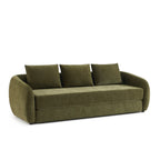 Paz - Canapé Droit 3 Places - Tissu Chenille Vert