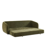 Paz - Canapé Droit 3 Places - Tissu Chenille Vert