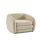 Paz - Fauteuil - Tissu Chenille Beige