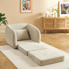 Paz - Fauteuil - Tissu Chenille Beige