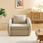 Paz - Fauteuil - Tissu Chenille Beige