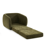 Paz - Fauteuil - Tissu Chenille Vert
