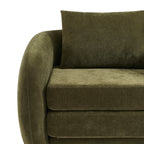 Paz - Fauteuil - Tissu Chenille Vert