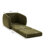 Paz - Fauteuil - Tissu Chenille Vert
