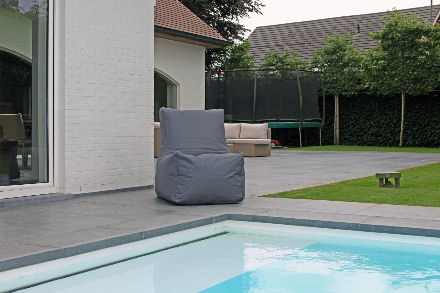 Pouf Pazzel - 60x75x40/85cm - Gris