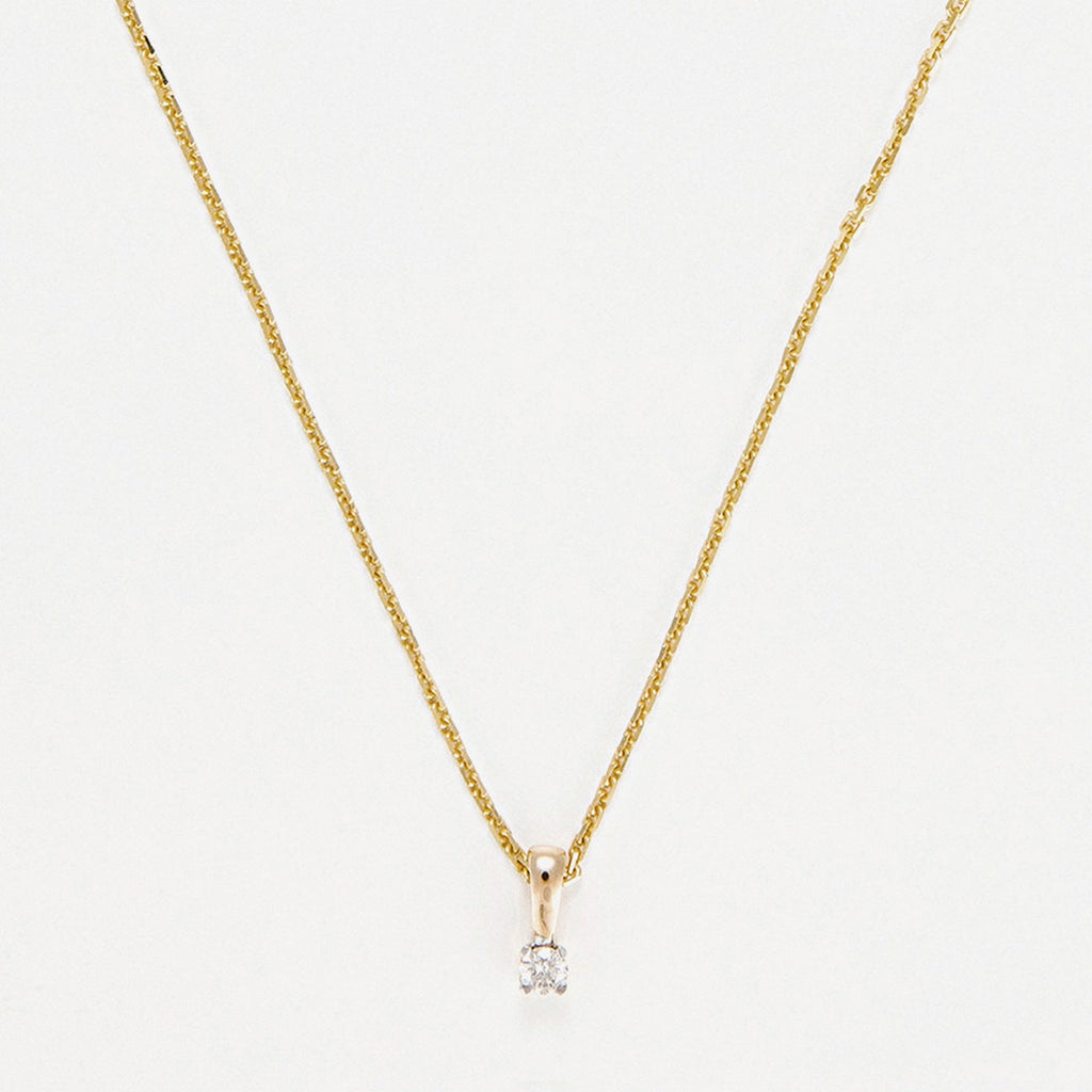 Pendentif "Mon Dpm" D0,05Ct/1 - Or Jaune 750/1000